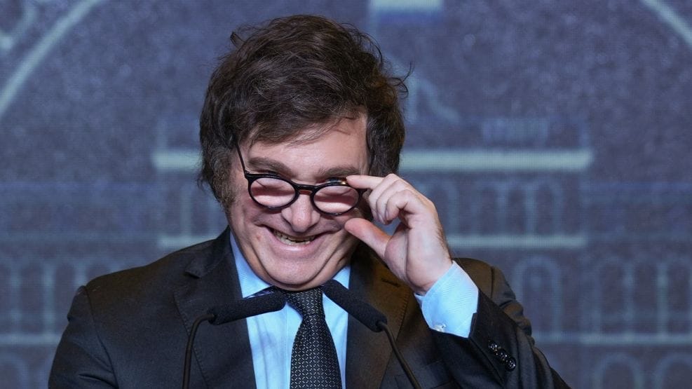 Javier Milei, líder de La Libertad Avanza en Argentina