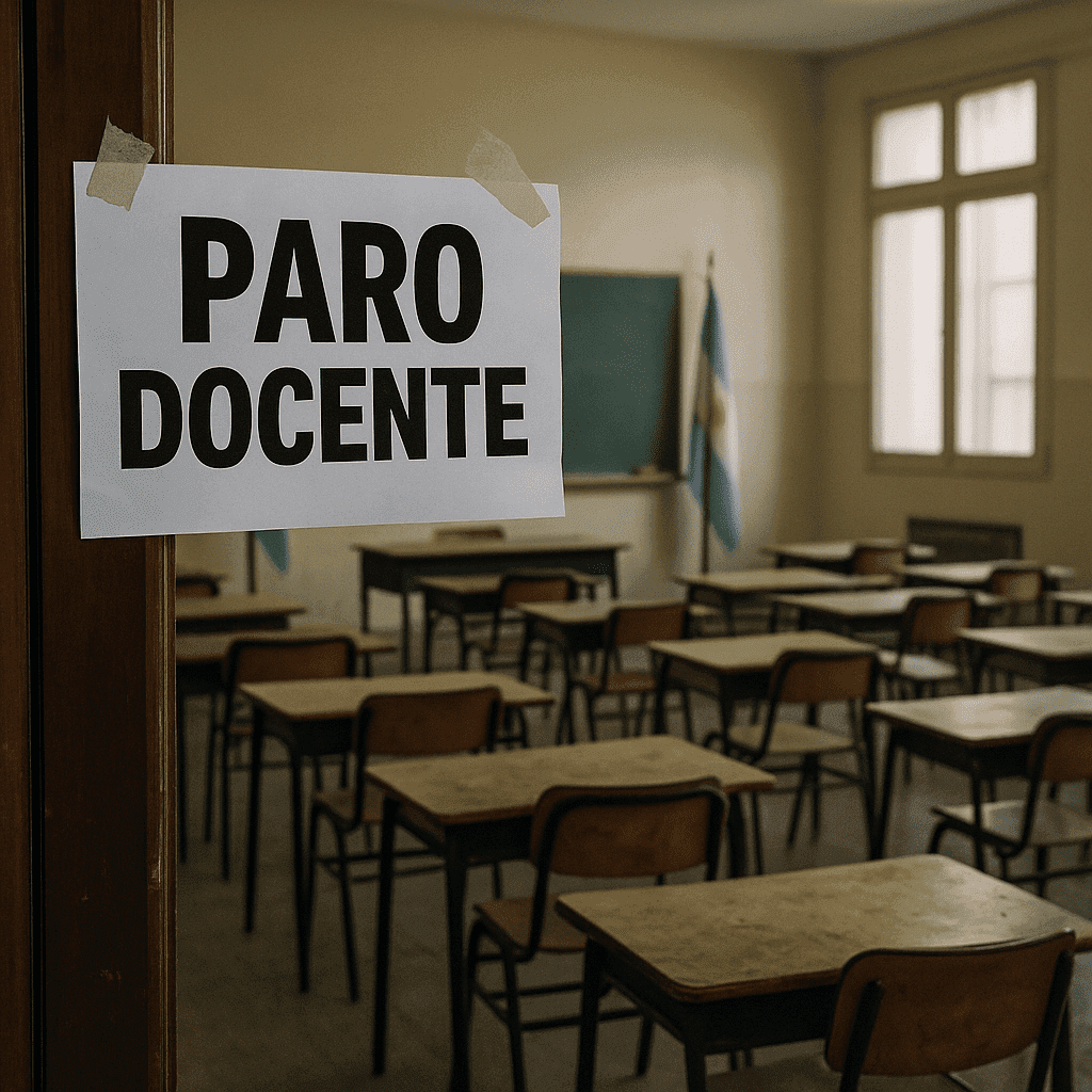 Reclamo sindical docente de UTELPA y AMET por la reapertura de paritarias