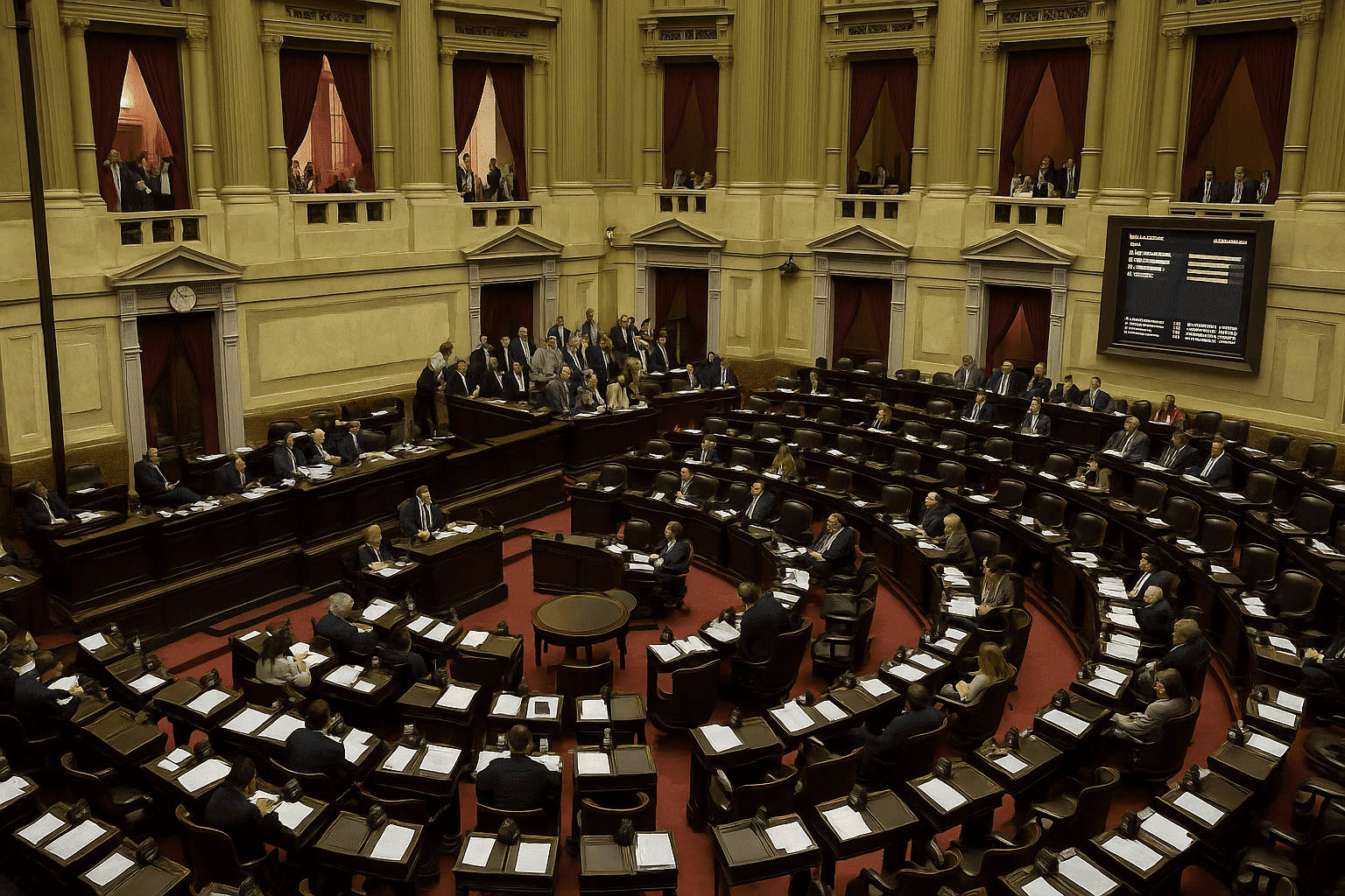Debate sobre el gasto público y el equilibrio fiscal en el Congreso argentino