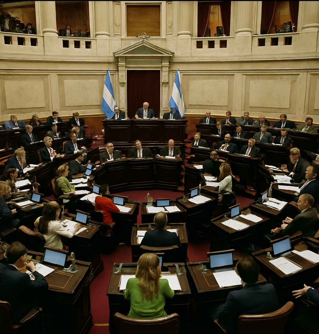 Sesión del Senado argentino donde se definen los salarios de los legisladores