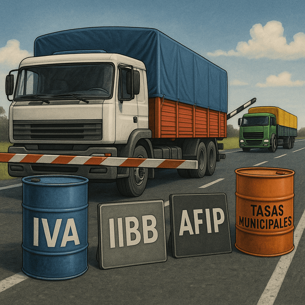 Transporte de mercaderías por carretera, un símbolo del costo logístico en Argentina