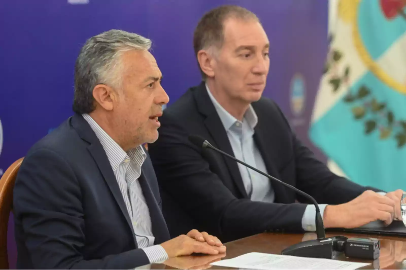 anuncio conjunto sobre financiamiento para obras de agua potable en Mendoza